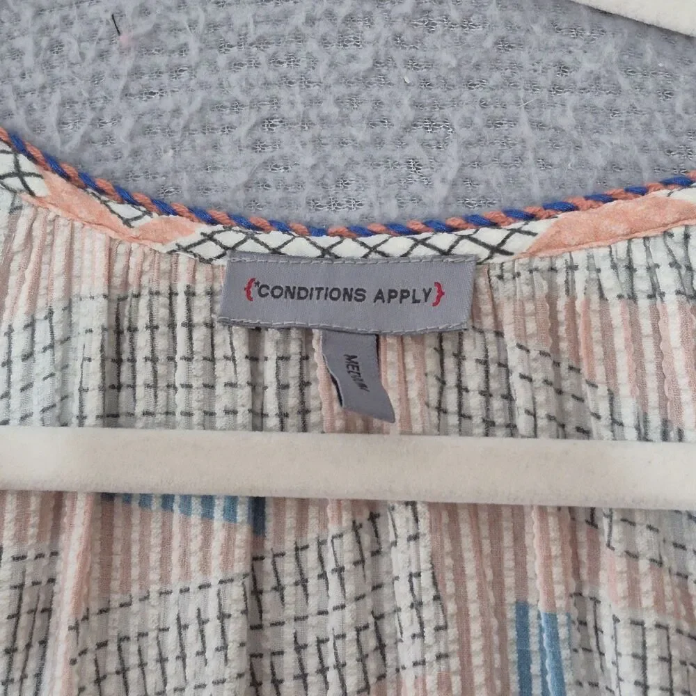 Conditions Apply Women's Cotton Puff Sleeves V-Neck Gabrieliya Maxi Dress M - Picture 4 of 9